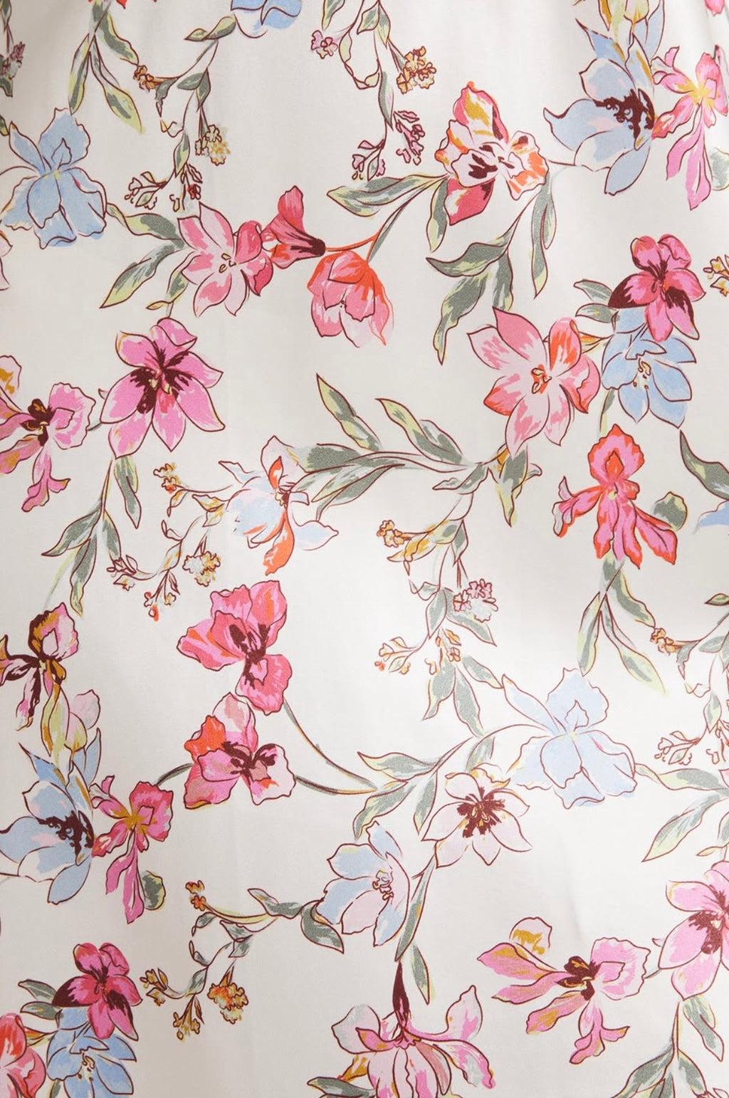 GINIA Floral Silk Robe / Casa Blanca