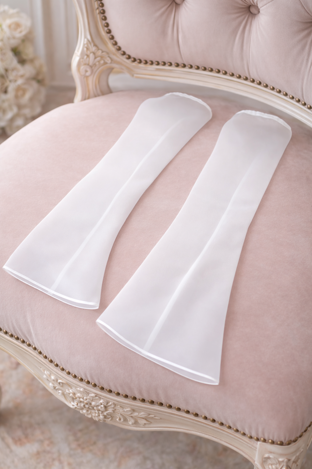 Ivy Silk Organza Bridal Gloves