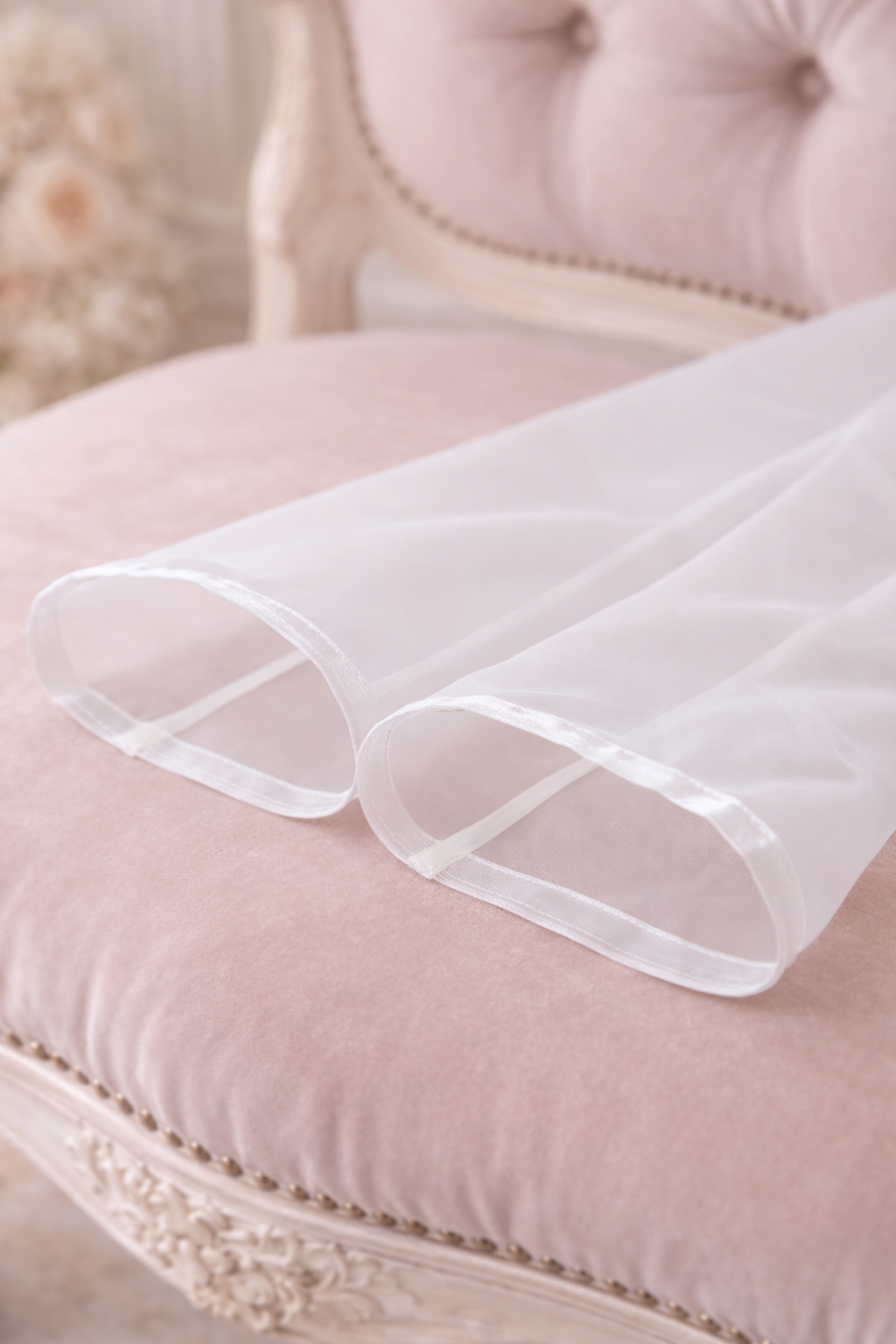 Ivy Silk Organza Bridal Gloves