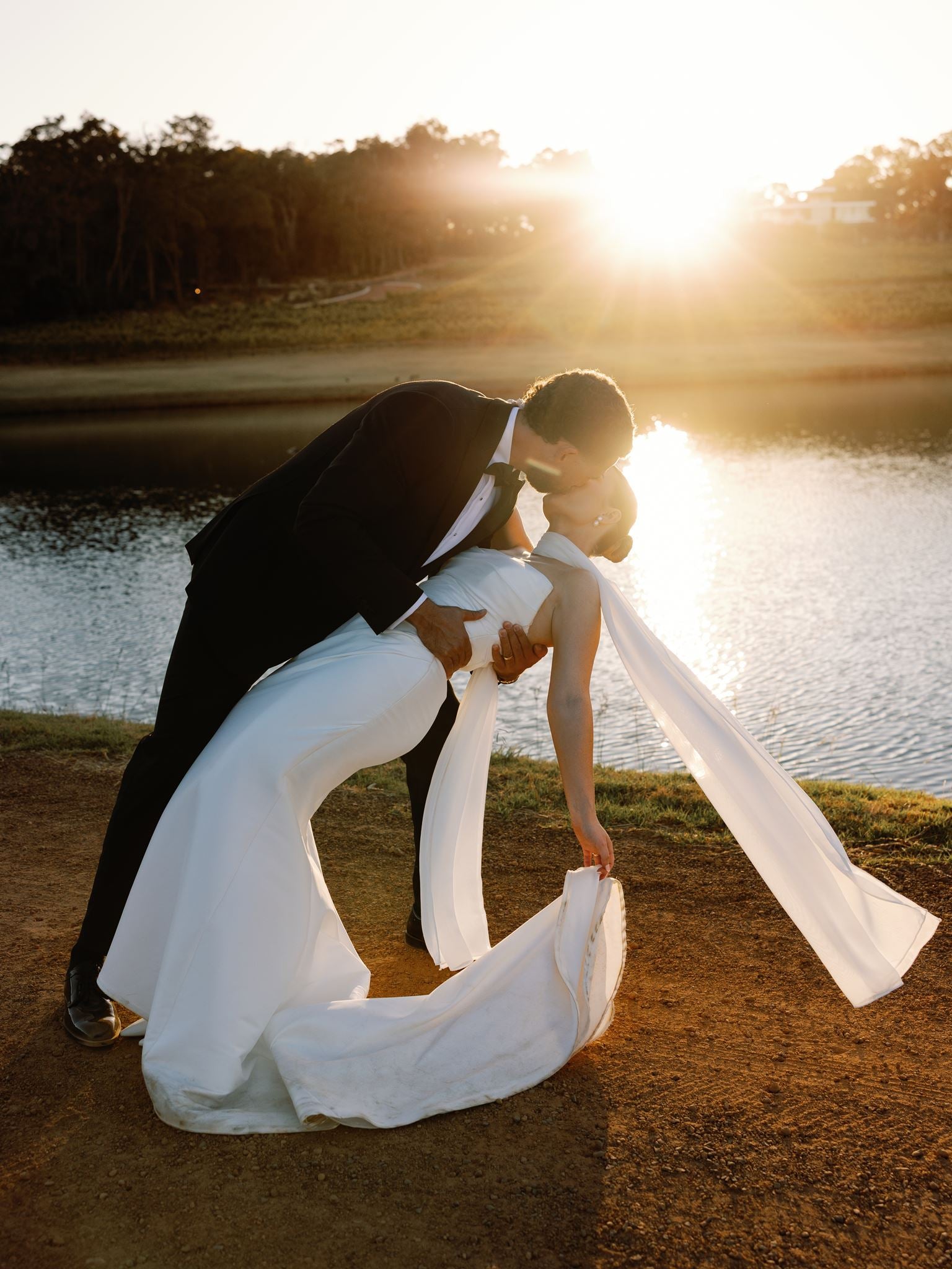 Jacqueline Chiffon Bridal Neck Scarf