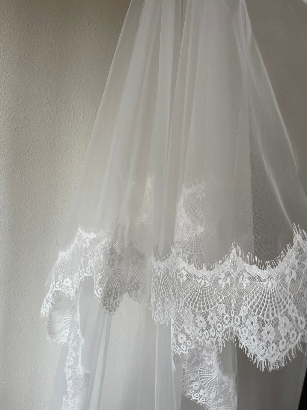 Two-tier Veil ( Ivory 300cm length )