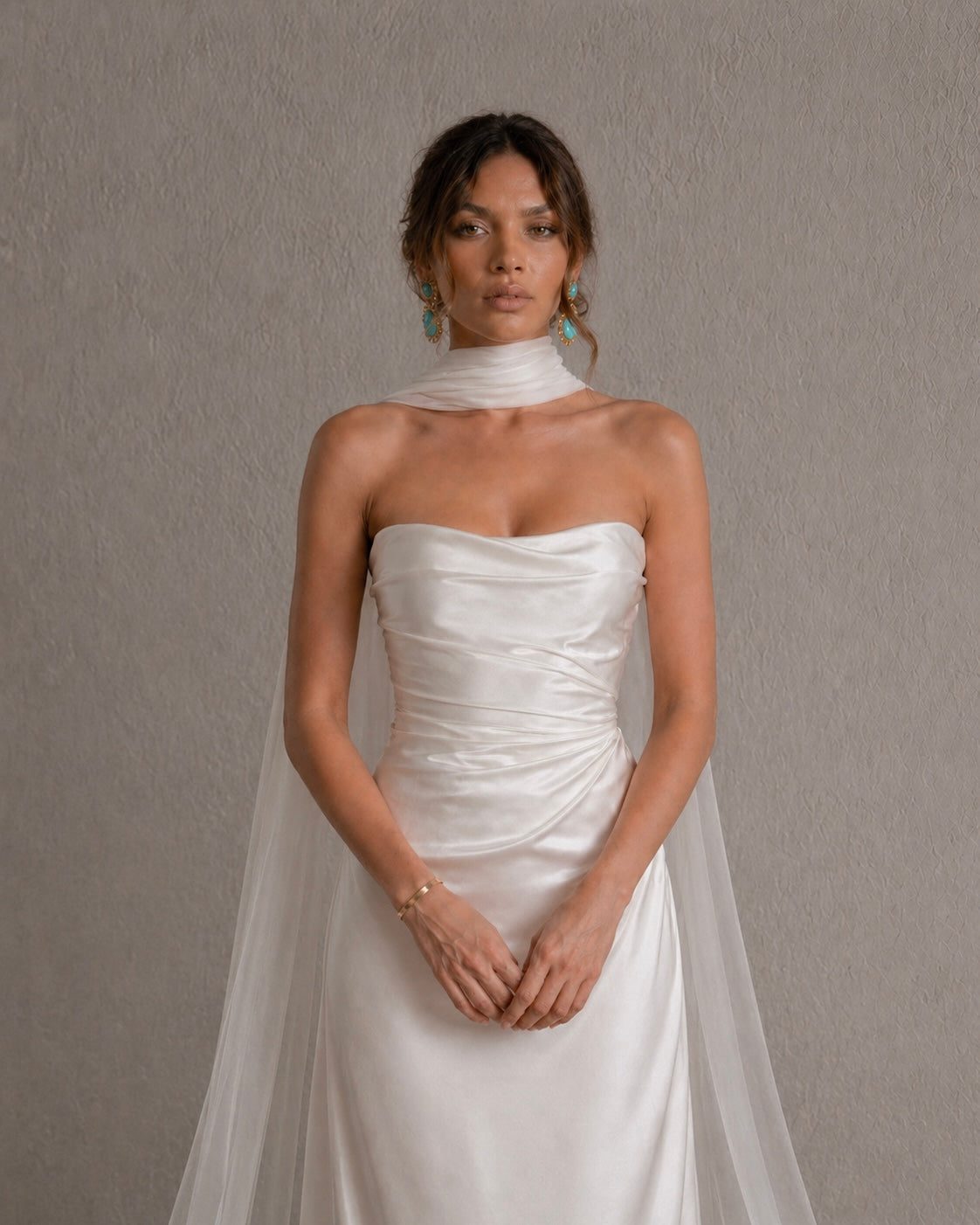 Jacqueline Chiffon Bridal Neck Scarf