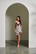 Love & Lustre Silk and Lace Chemise / Peony