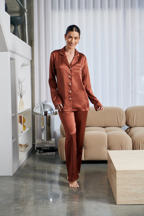 GINIA Fine Finishes Silk Set / Chocolate