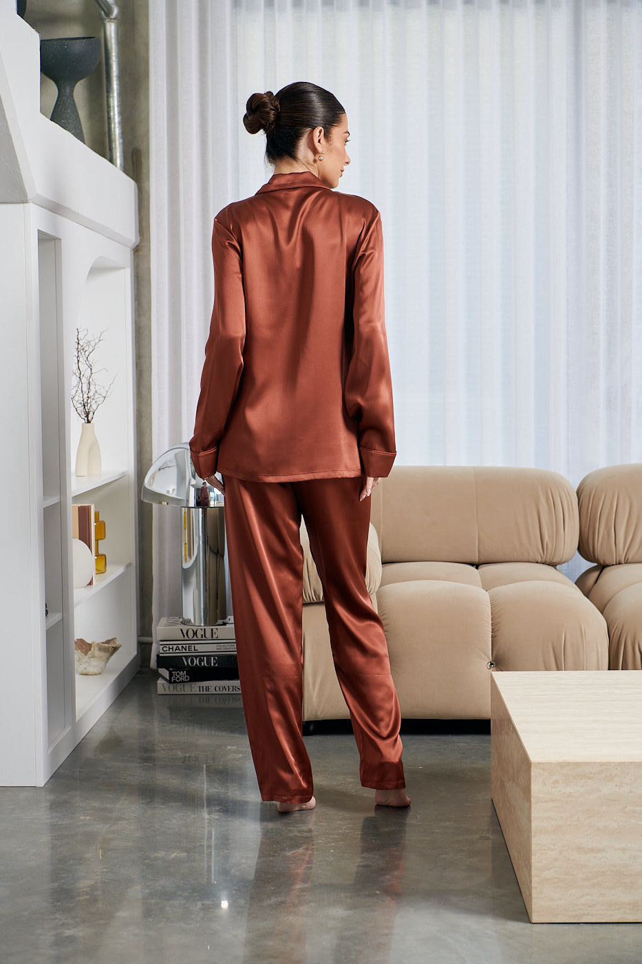 GINIA Fine Finishes Silk Set / Chocolate