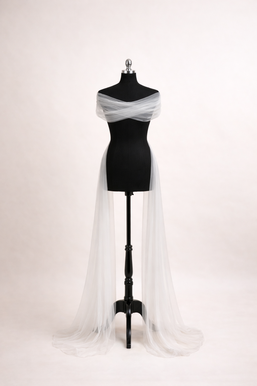 Maria Italian Tulle Bridal Neck Scarf
