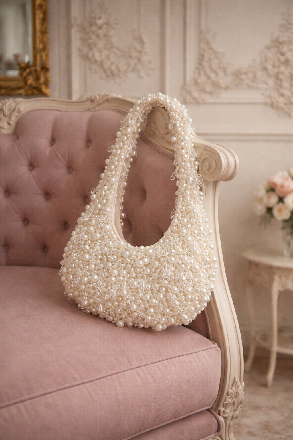 Patsy Pearl Teardrop Beaded Bag
