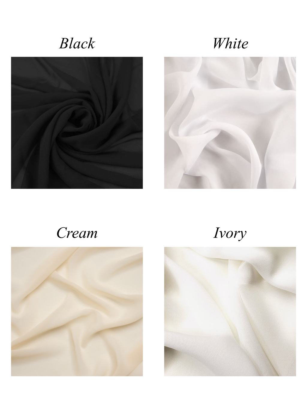 Jacqueline Chiffon Bridal Neck Scarf