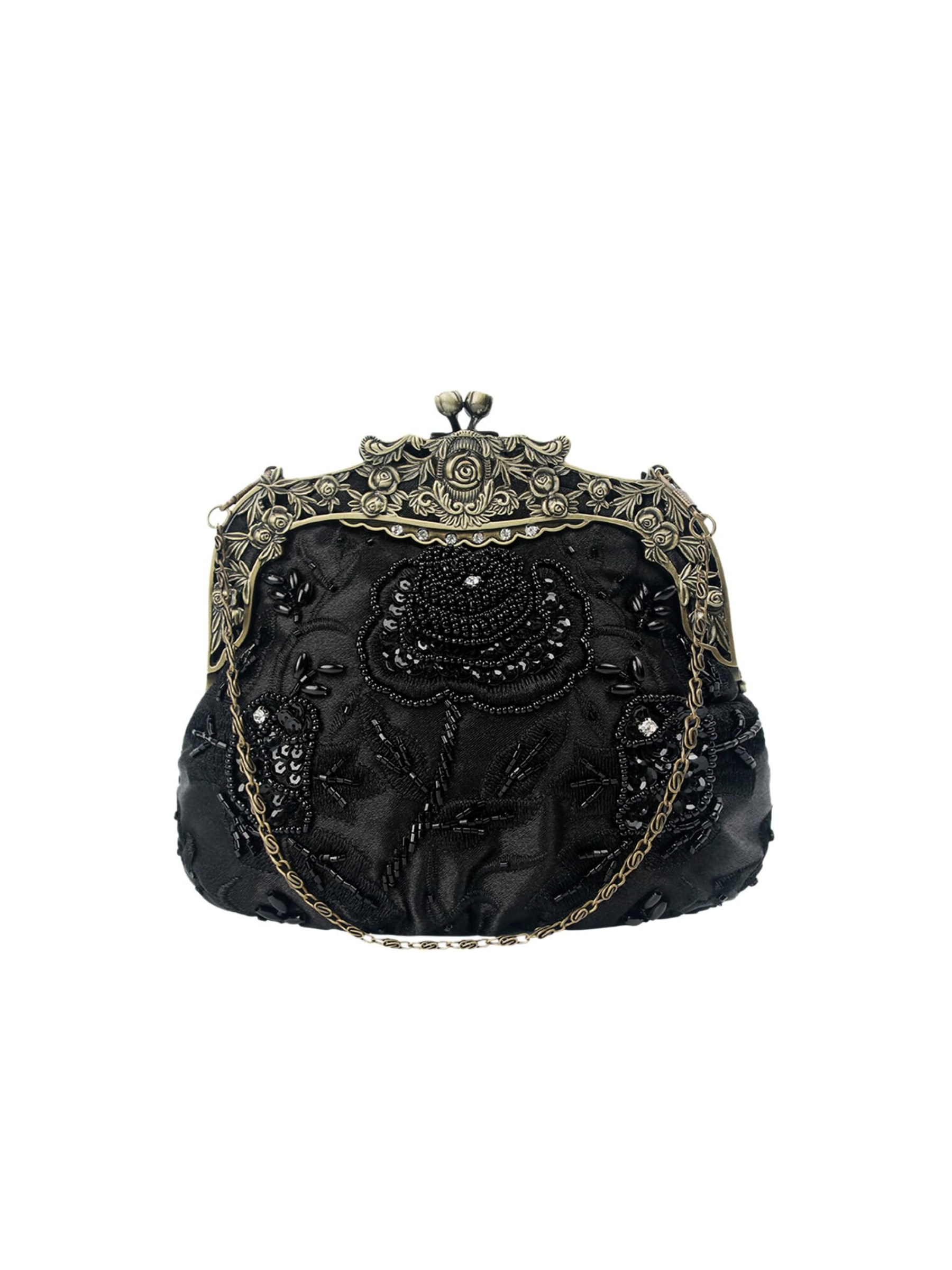 Rosalie Vintage Beaded Clutch
