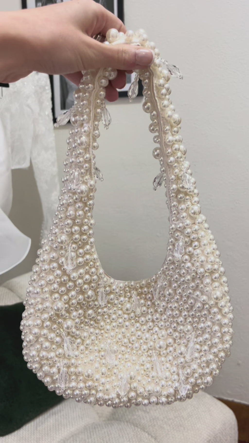Patsy Pearl Teardrop Beaded Bag